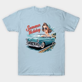 Holiday Cabrio Ride Lifestyle 1950`s 1960er`s T-Shirt